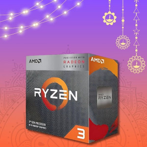 AMD Ryzen 3 3200G with RadeonVega 8 Graphics Desktop Processor 4 Cores up to 4GHz 6MB Cache Socket AM4 (YD320GC5FHBOX)